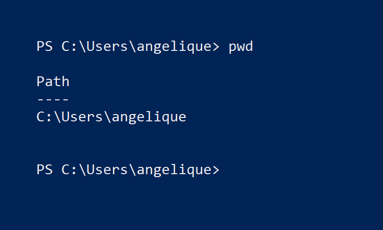 PWD works in PowerShell
